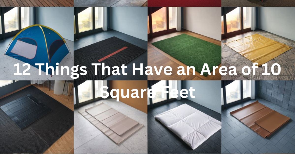 12 Things That Have an Area of 10 Square Feet