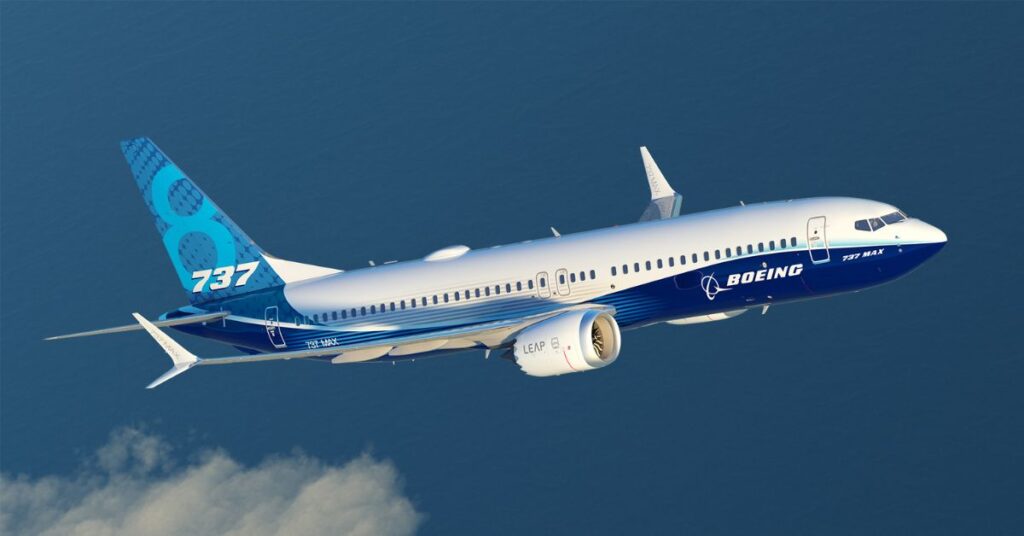 9. Jet Aircraft: (Boeing 737-500)